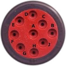 SAE J1939 diagnostics 9 pin connector