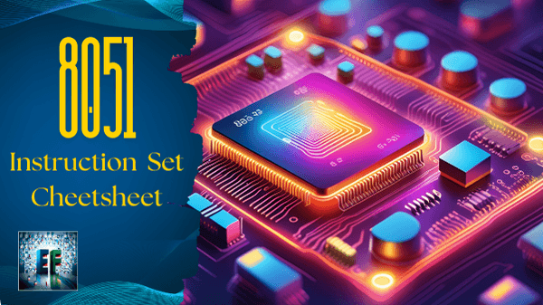 8051 instruction set cheatsheet