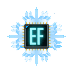 Embedded flakes logo