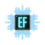 Embedded flakes logo